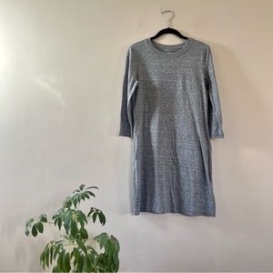 current/elliott 3/4 sleeve heather gray tee dress